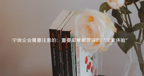 宁波企业需要注意的:重要却常被忽视的“文案体验”